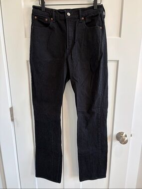 Abercrombie & Fitch Men’s Straight Black Denim Jeans